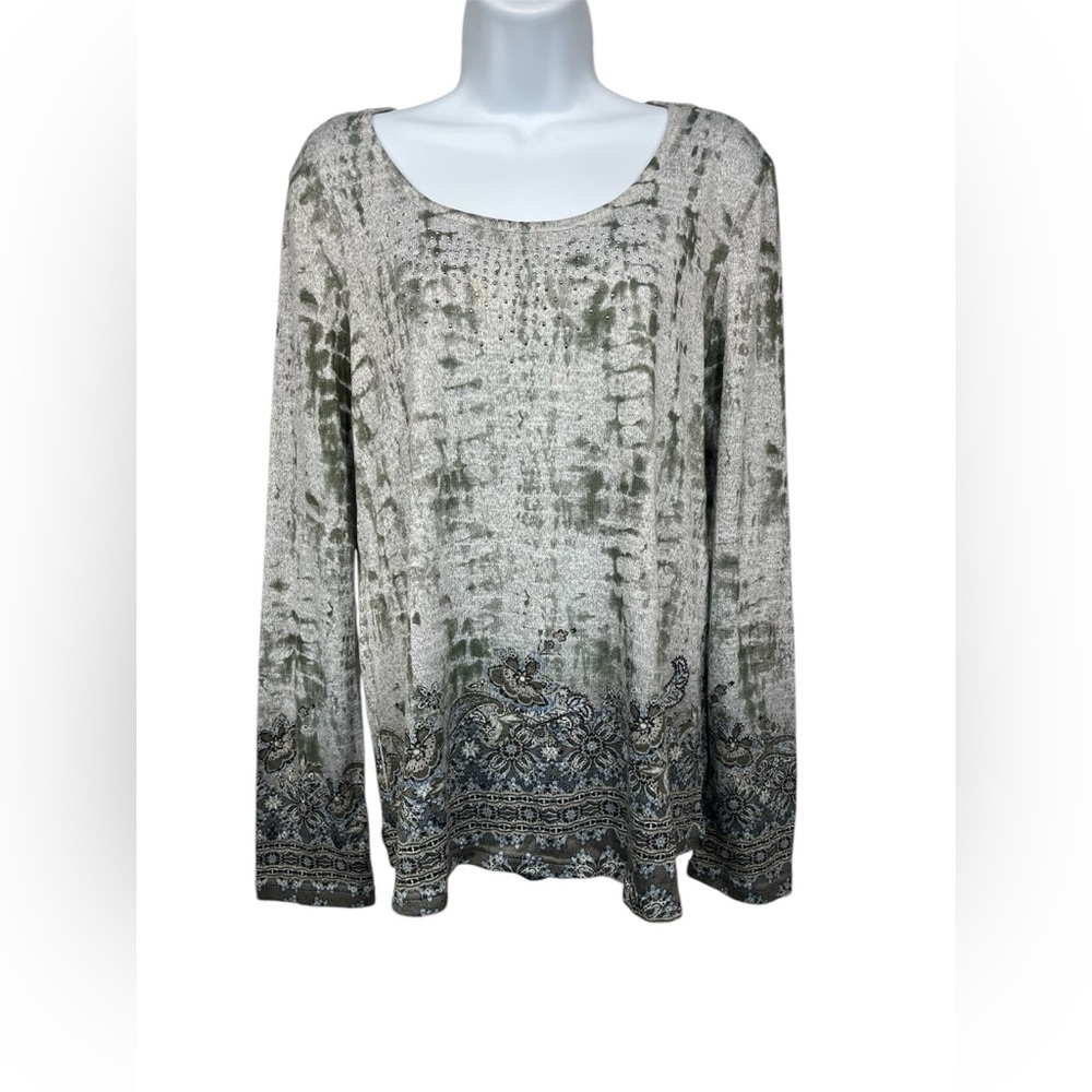 One World knit top size large